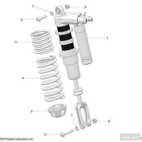 Part Number : 7046110 SHOCK-FRONT G4 RACE IBPLV RH  - PEÇA POLARIS
