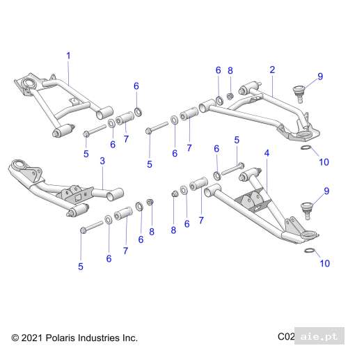 Part Number : 7061327 BALL-JOINT STUD 14MM ZN-NI  - PEÇA POLARIS